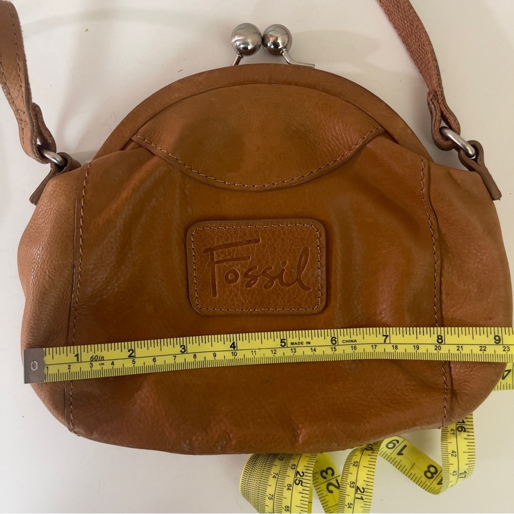 Fossil Tan Leather Women's Bag - Picture 10 of 12